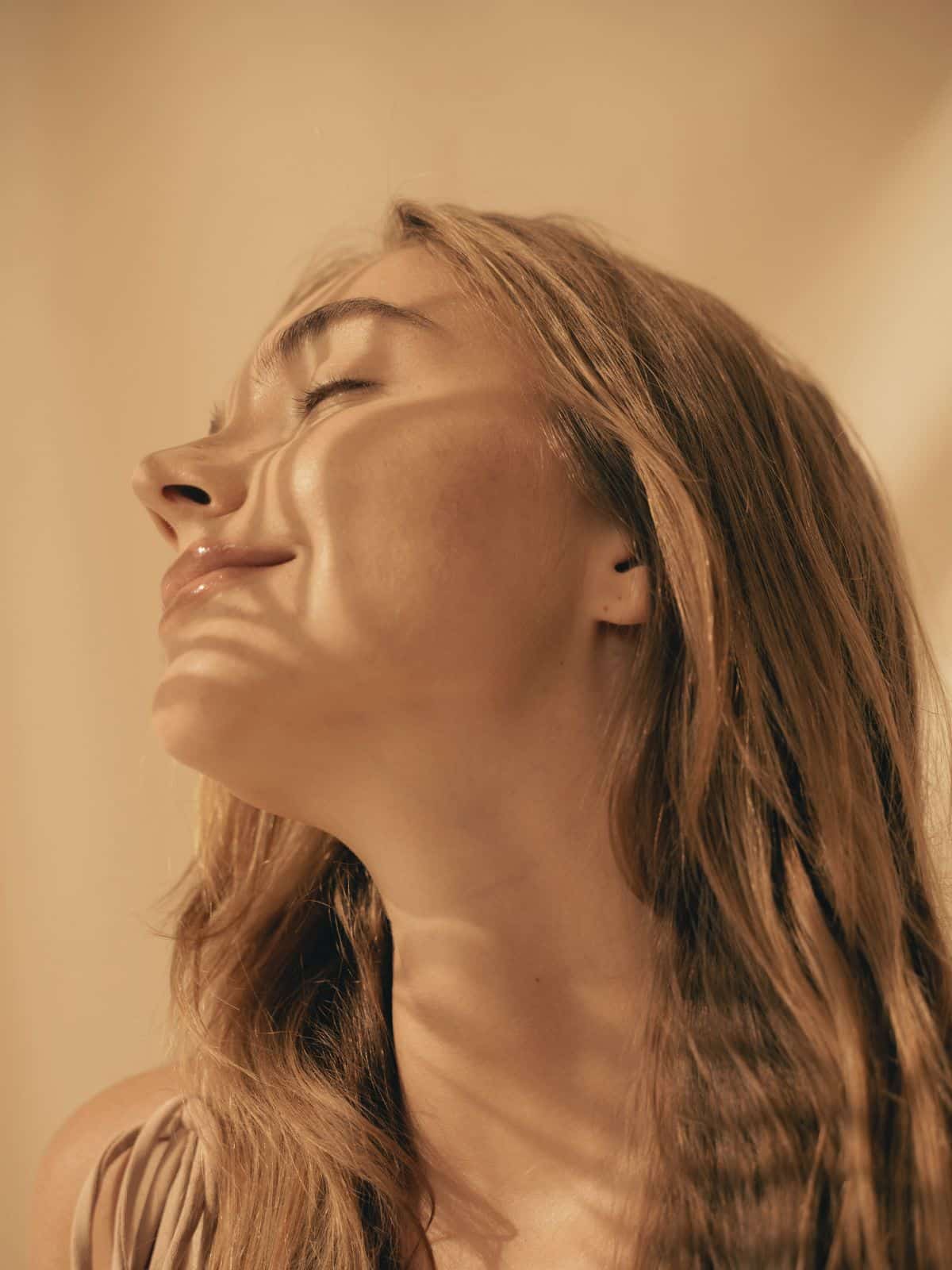 Woman happy after Botox