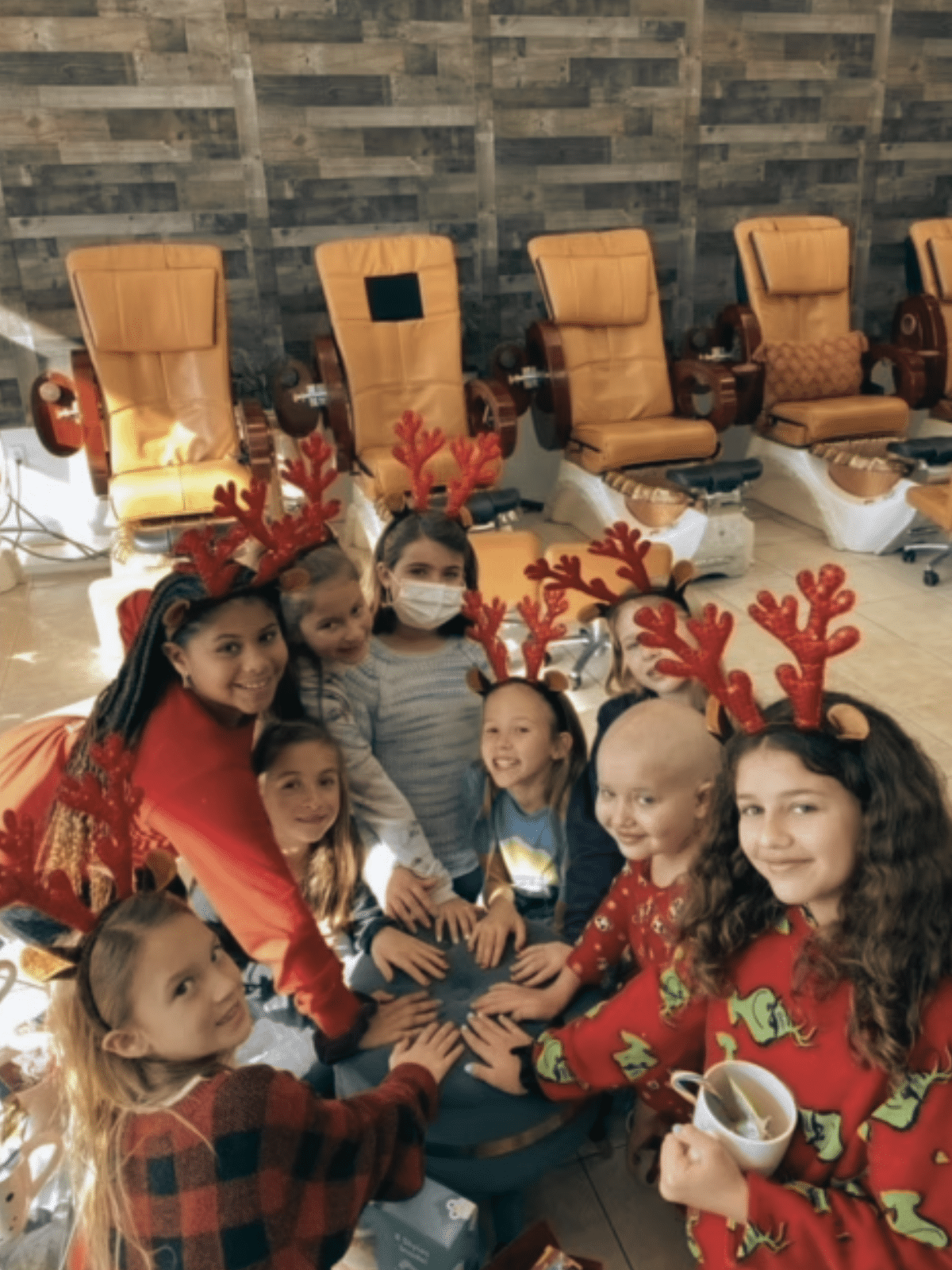 Kids at a Spa Party at Zenia Nail Lounge & Holistic Spa